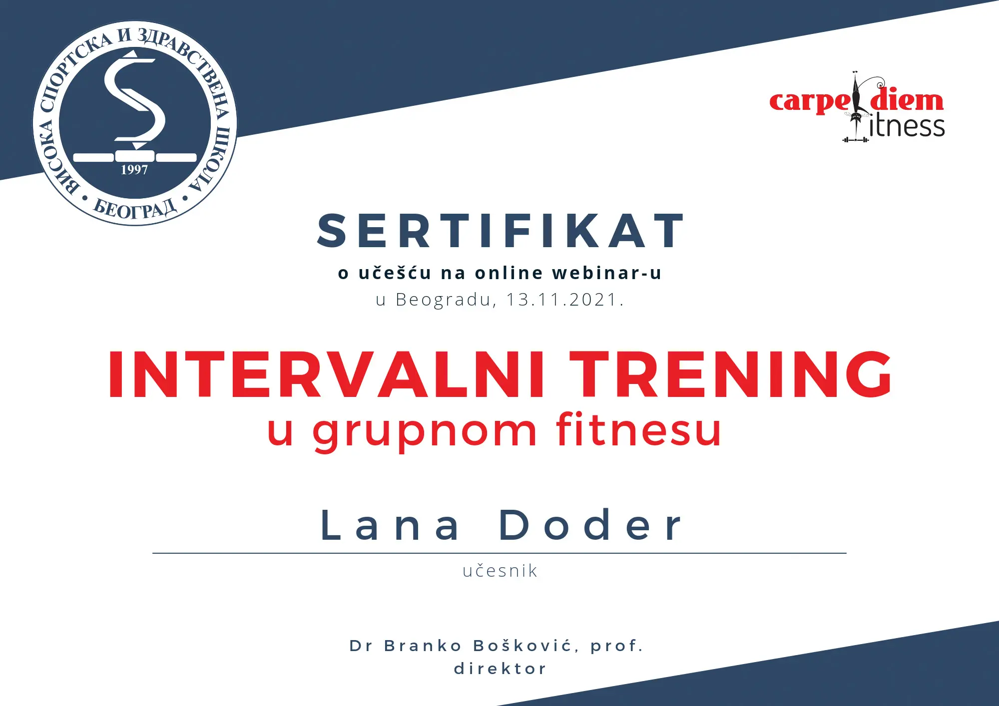 Sertifikat 2 - Fit Mama Lana