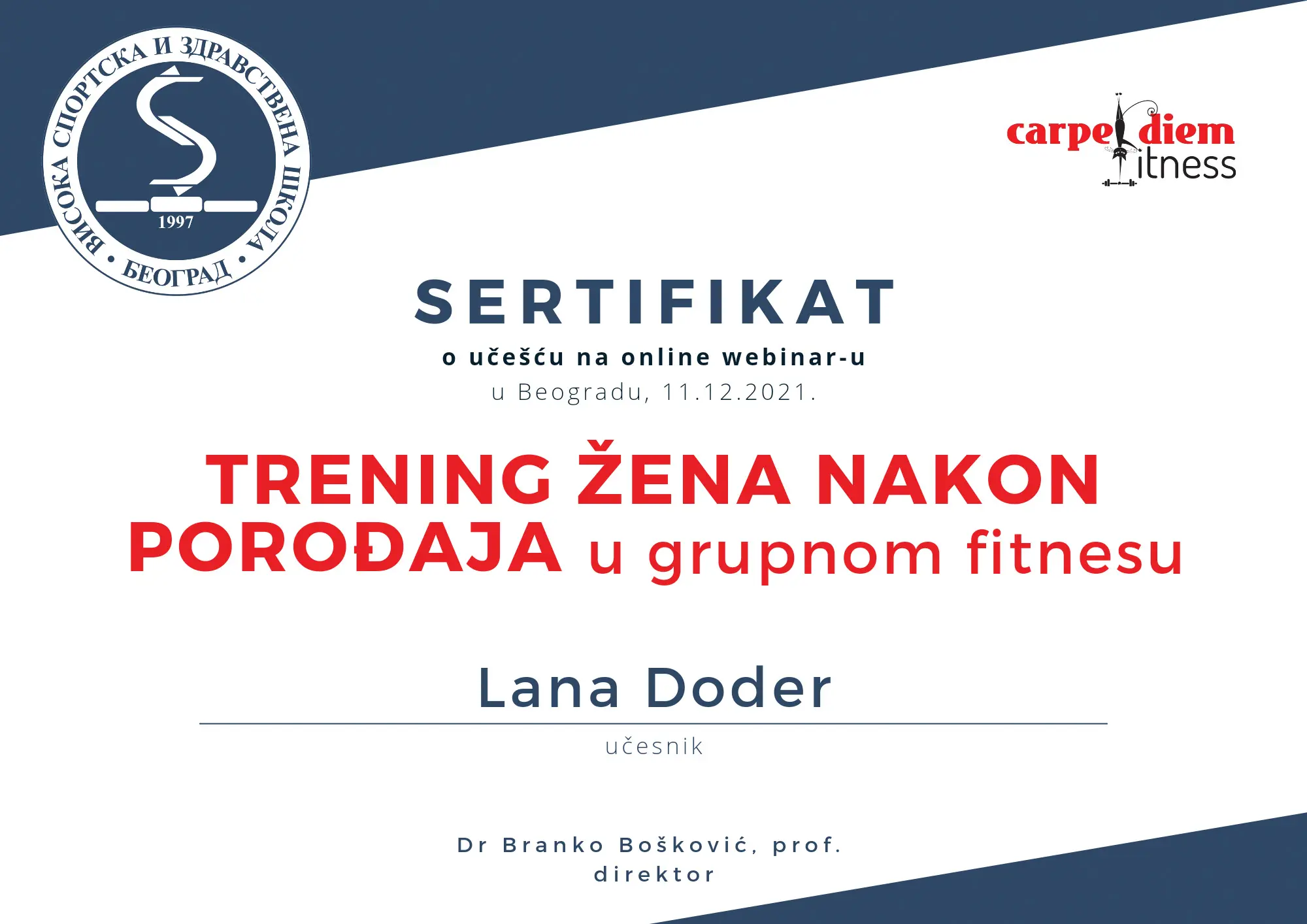Sertifikat 3 - Fit Mama Lana